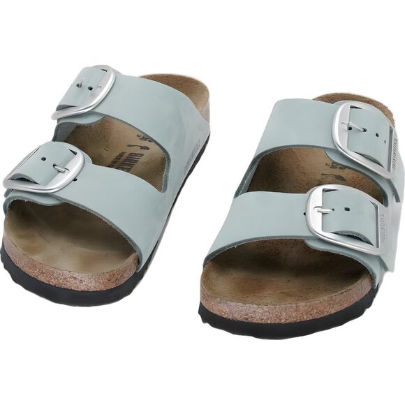 Birkenstock Arizona Pure Sage Soft Footbed Double Buckle Sandals Women's US 5 - Picture 5 of 6